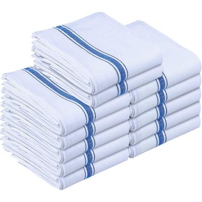 China 12 Pack Viable Dish Towels - Reusable Kitchen Towels -15 X.25 Inch Ultra Soft Cotton Dish Cloths - Super Absorbent Cleaning Cloths for sale