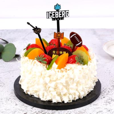 China PS Tensioning Hot Products Personalized Cake Topper 80-130mm Birthday Cake Topper for sale