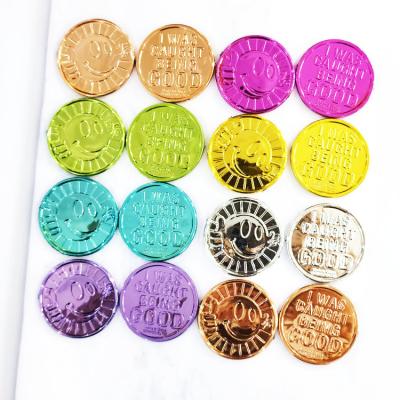 China All over the world the latest hot selling custom logo 32mm bulk plastic coins game plastic coins for sale