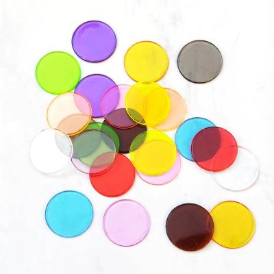 China All over the world plastic token coin product type and plastic material embossed plastic token coins wash store game brand for sale