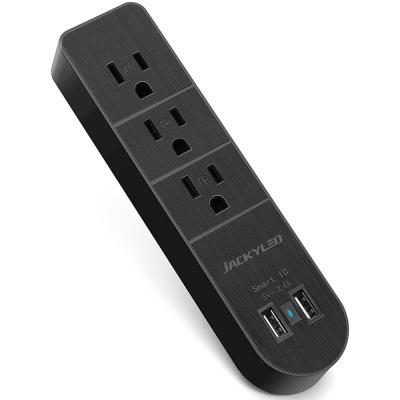 China 3 AC Outlet 2 USB Ports AC Power Use 3 AC Wall Socket Indoor Wall Outlet With 2 USB Ports for sale