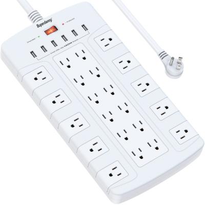 China 22 USB Outlets 4 Port AC Surge Protector Fits Home Office Portable Outlets 22 AC Outlets 4 USB Port Strips for sale