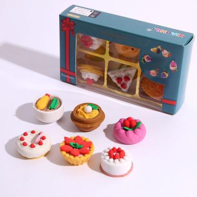 China Hot Sales Office Eraser Magic Eraser Set Cute For Kid, Toy Eraser Kitchen Set For Kids for sale