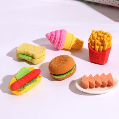 China Promotional Office Eraser Cake Eraser For Kids, Funny Cartoon Eraser For Student for sale