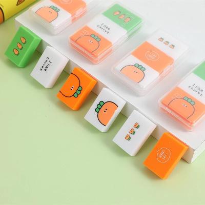 China 2021 Cute Colorful Rubber Pencil Eraser Office Promotion School Stationery Pencil Eraser For Kids for sale