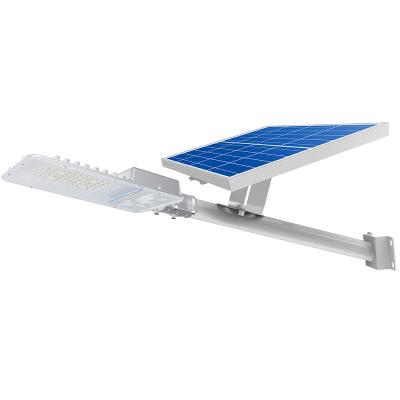 China ROAD solar power LED street light easy installation with 30W solar panel light 1800lumen for carbon blue wholesale for sale