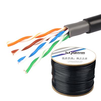 China Wholesale 0.4CCA+CCS SIPU CCA+CCS good factory price waterproof ethernet cat5 outdoor utp cat5e cable for sale