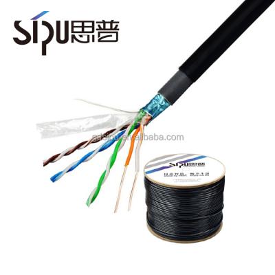 China Factory price 0.5CU SIPU cat5e high quality outdoor cable sftp cat5 outdoor cable wholesale 305m stp ethernet cable Te koop