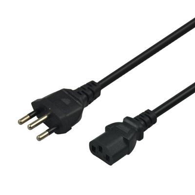 China Household Standard Appliance SIPU Brazil Plug Power Cord Cable For Hairdryer Laptop Electric Grill for sale