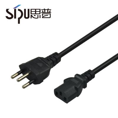 China Telecommunication SIPU Brazil AC Power Cord High Speed ​​Cable For PC Power Plug 230v Wholesale Electrical Cable for sale