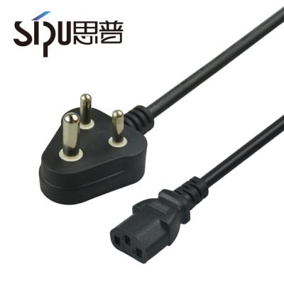 China Telecommunication SIPU Manufacturer Good Price 3 Pins Lead Cord Indian Type Power Cable 3x16mm2 for sale