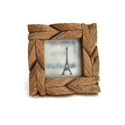 China Vintage Wooden Photo Frames And High Definition Display Glass Pictures For Table Top Display And Wall Mount Wood for sale