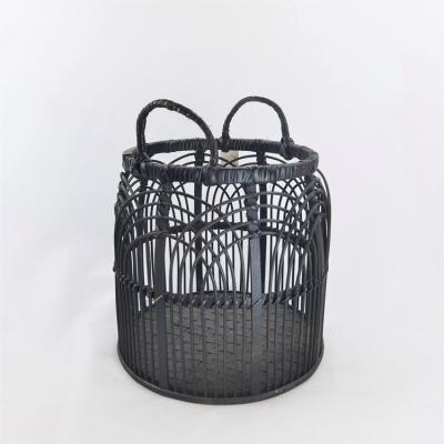 China Natual Weavon Traditional Bamboo Storage Basket New Design Handmade Home Decor for sale