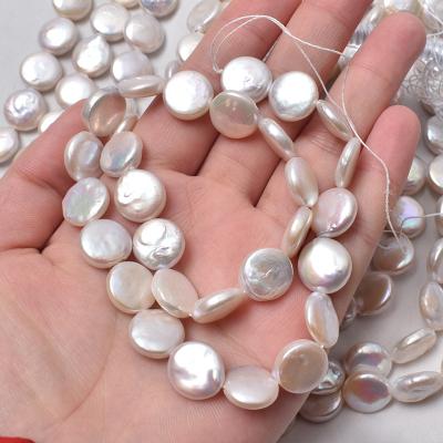 China Jewelry Button 12-13mm Strong Light Baroque Round Natural Freshwater Pearl DIY Handmade Material Accessories for sale