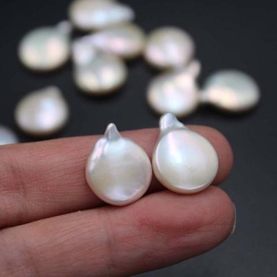 China Natural Freshwater Pearl Button Tail Freshwater Baroque Pearl 13mm Freshwater Cultured Particle Nonporous Pearl for sale