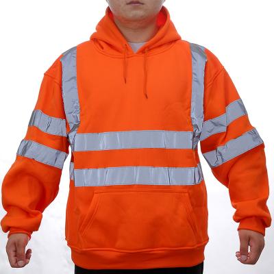 China Reflective Jackets Hi Vis Insulated Safety Bomber Jacket High Visibility Self-Protective Coat Orange For Work for sale