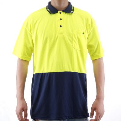 China Wholesale High Quality 100%Polyester LED FLASH Safety Polo Reflective T-Shirt for sale