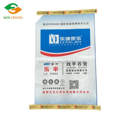 China Moisture Proof PP Woven Bag Packing Plaster / Putty Powder / Mortar / Gypsum Valve Bag for sale