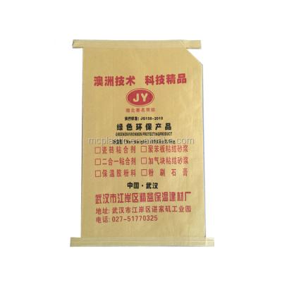 China Industry Use Brown Kraft Paper Valve Cement Bag for sale