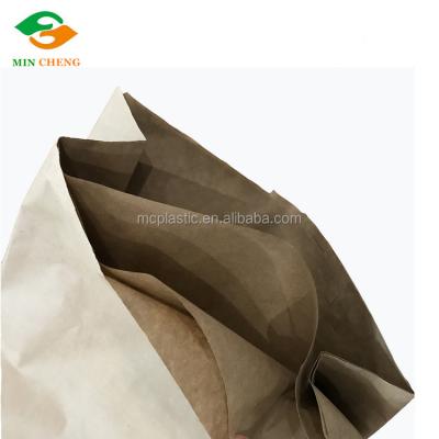 China Recyclable Flat Bottom 3 Layer Kraft Paper Charcoal Bag for sale