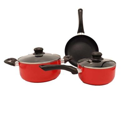 China Aluminum Non-Stick Cookware Pots and Pans Sets Kitchenware Non Stick Viable Stone Marble Stone Casserole Sets with Detachable Pan Handle for sale