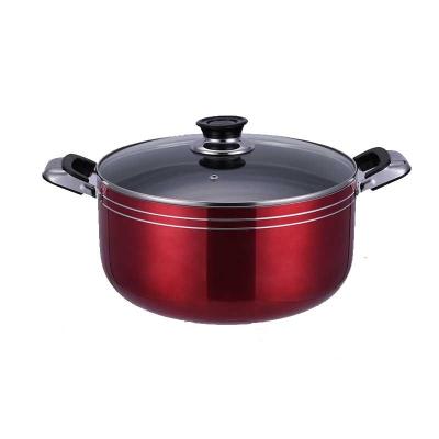 China 2021 Viable Latest High Quality OEM Non-Stick Pot Casserole From ODM Soup And Stock Aluminum Pot Stock Pot With Lid for sale