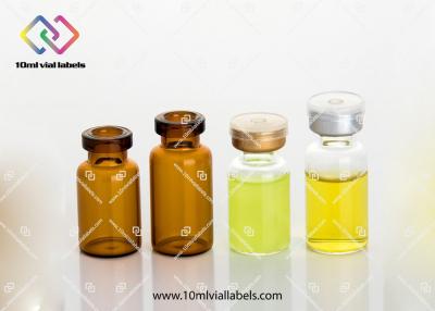 China Clear Penicillin Pharmaceutical Colored Glass Vials With Butyl Rubber Stopper for sale