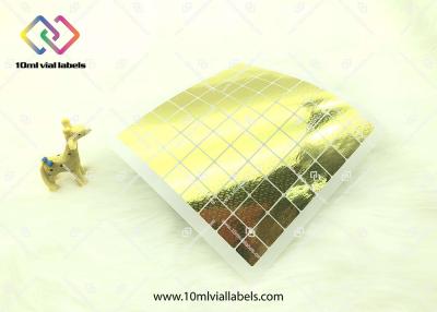 China Small Gold Printing Security Labels Stickers , Pvc Paper Tamper Proof Hologram Stickers for sale