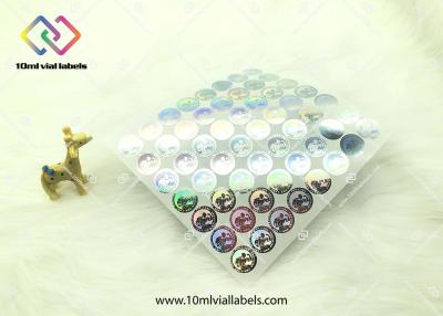 China 20mm Round Shape Disposable Holographic Sticker Paper With Custom Logo for sale