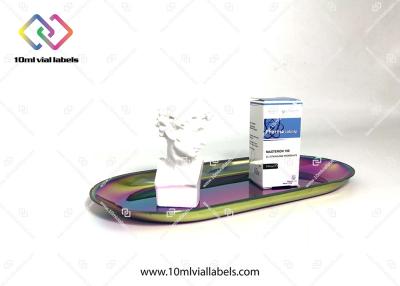 China Testostrone 10ml Vial Boxes With QR Code And Glossy Finish Embossing Logo for sale