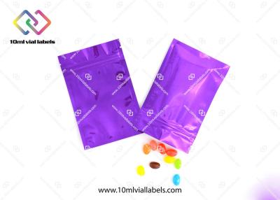 China Mylar Ziplock Aluminum Foil Bags CMYK Printing With Customized Thickness for sale