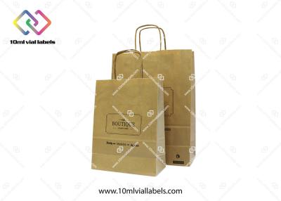 China RX Kraft Paper Paper Shopping Bags PP Handle Medium Size For Business for sale