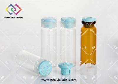 China Custom Logo Printing Screw Cap Vials , Borosilicate Glass Small Glass Vials With Lids for sale