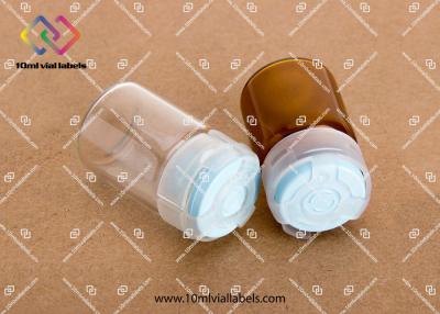 China Stock Liquid Medicine Small Glass Vials With Plastic Screw Cap 1.0 - 1.1mm for sale