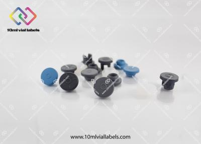 China Grey / Blue Butyl Rubber Stopper / Medical Rubber Stopper For Infusion Bottle for sale