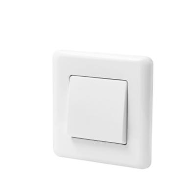 China White Switch 16AX 250V 1 Gang 2 Way Indoor Electric Wide Swing Light Switch White Wall Sockets W80/L1/1/B for sale