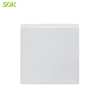 China Fasion/Blank Size SOK 86*86mm UK Standard Power Socket Single Plate White High Quality Electrical Accessories for sale