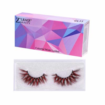 China New design 25mm light and soft silk eyelash strip private label 3d 8d eyelash strips wholesale colorful for sale