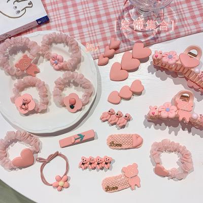 China Clip 2022 Pink Cute Cartoon Hair Accessories Plastic Hair Claw Clips For Women for sale