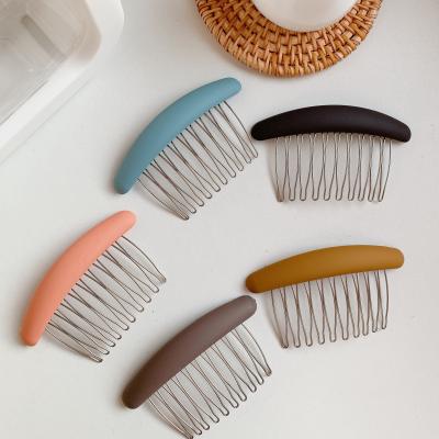 China Clip Hair Morandi Color Hair Accessories All-match Non-slip Hair Combs Clips for sale