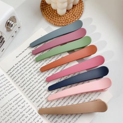 China Clip Hair Large Matte Candy Color Hair Clips For Makeup for sale