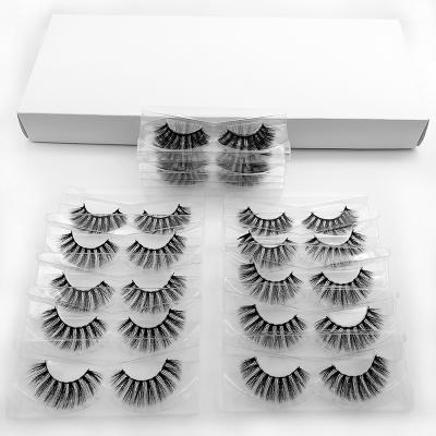 China Long New Arrival 10 Pairs 3D Mink Eyelashes 25mm 3D Mink Eyelashes Lashes With Private Label Box for sale