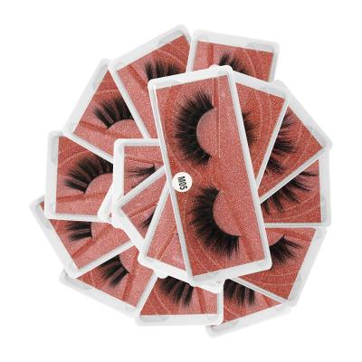 China Easy to Wear Vegan Highlights 40 Pairs High Quality 3D Fake Mink Eye Lashes Fake Mink Eyelashes for sale