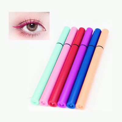 China wholesale Quick-drying color developing private label waterproof eyeliner 8 color waterproof liquid eyeliner pen for sale