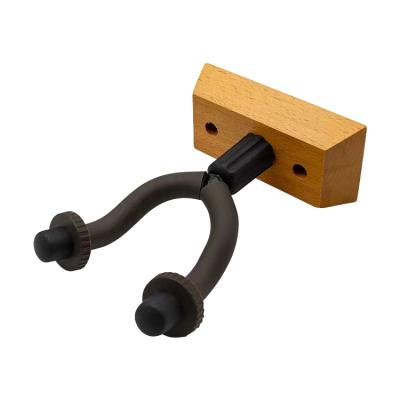 China Wooden Guitar Hanger Acoustic Guitar GUITAR Socket Wall Mount Holder Adjustable Rubber Bottom Wooden Guitar Wholesale for sale