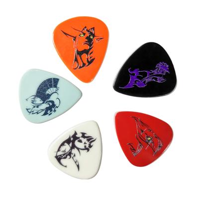 China Custom Guitar Pick Guitar Picks All Logo Different Thickness Nylon Guitar Picks for sale