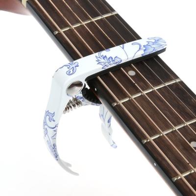 China Blue and white guitar piece guitar china guitar capo for sale