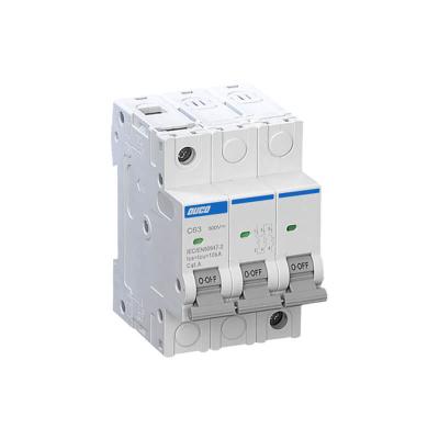 China OUCO DC Breaker 2p 4p 10A 16A 25A 32A 40A 50A 63A 1000VDC DC Disjuntor for Solar Panel Mini DC Circuit Breaker 6000KA for sale