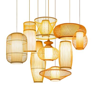 China Modern Globe Pendants Extra Large Hang Lampen Wood Led Rattan Oval Light Shades Pendant for sale