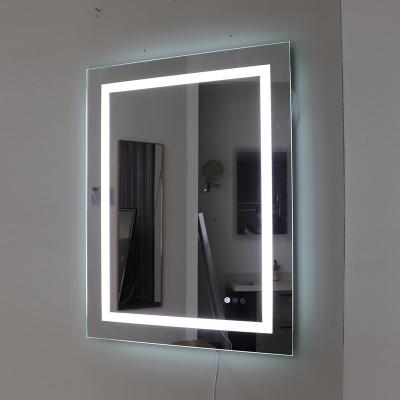 China 2021 Modern Customized Modern Led Height Mirror Home Use Bathroom Vanity Mirror Dresser With Led Decorative Light for sale